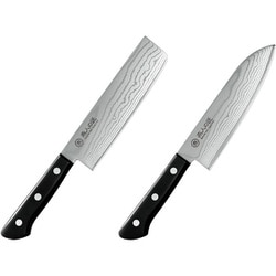 燕人の匠 ダマスカス 霞流し 包丁シリーズ 三徳包丁＆菜切包丁 ETK-3000