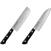 燕人の匠 ダマスカス 霞流し 包丁シリーズ 三徳包丁＆菜切包丁 ETK-3000
