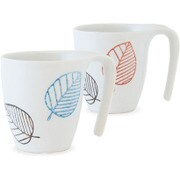 磁器 波佐見焼 マグカップ リーフ 2個組