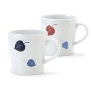 磁器 波佐見焼 マグカップ リーフ 2色組