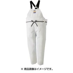 12063611 [作業服 マリンエクセル 胸当て付きズボン膝当て付（サスペンダー式） ホワイト LLサイズ]