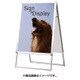 PGSKB2RS [ポスターグリップスタンド看板屋内用 A型 タイプB2 両面 シルバー]