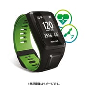 GPSランニングウオッチ フィットネス・屋内外マルチスポーツ対応 光学式心拍センサー内蔵 ライフログ機能・ルート検索・ナビ機能搭載 Sサイズ ブラック/グリーン TomTom Runner 3 Cardio BLK/GRN S