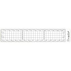 アクリル方眼定規 快段目盛 15cm AGS-15KD