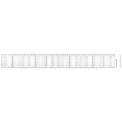 アクリル方眼定規 快段目盛 50cm AGS-50KD