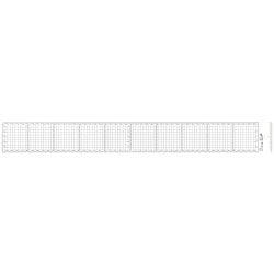 カッティングアクリル方眼定規 快段目盛 50cm CAGS-50KD