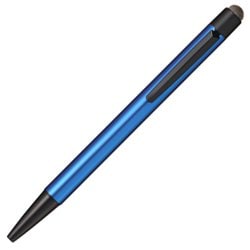 油性ボールペン JETSTREAM STYLUS（ジェットストリーム スタイラス） シングルノック 0.7mm タッチペン搭載 インク色：黒 本体色：シャイニーブルー SXNT823507P33