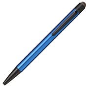 油性ボールペン JETSTREAM STYLUS（ジェットストリーム スタイラス） シングルノック 0.7mm タッチペン搭載 インク色：黒 本体色：シャイニーブルー SXNT823507P33