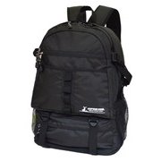 底ファスナー付きリュックサック ブラック SWAN-1243BK