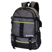 底ファスナー付きリュックサック グレー SWAN-1243GY