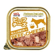 プラチナドッグレーベル アルミトレイ ビーフ＆チーズ 100g [ドッグフード]