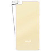 Lightningコネクタ専用 モバイル充電バッテリー 3000mAh ゴールド MPC-RTL3000GD