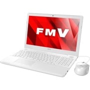 LIFEBOOK AHシリーズ AH45/B2 15.6型ワイド/Core i3-7100U/メモリ 4GB/HDD 1TB/Blu-ray Discドライブ/Windows 10 Home 64ビット/Office Home & Business Premium プラス Office 365 サービス/プレミアムホワイト FMVA45B2W