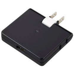 雷ガード付コーナータップ 2AC＋1USB 2.4A ブラック H6CK3001UBK