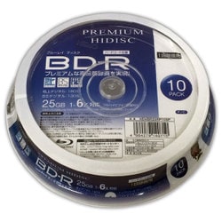 BD-R 1回録画用 6倍速 25GB 10枚 スピンドルケース HDVBR25RP10SP