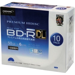 BD-R DL 1回録画用 6倍速 10P スリムケース HDVBR50RP10SC