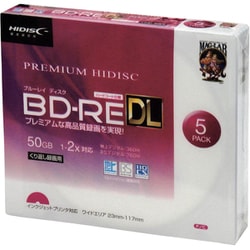 BD-RE DL くり返し録画用 2倍速 5P スリムケース HDVBE50NP5SC