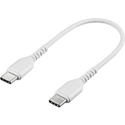 USB2.0ケーブル Type-Cケーブル（Type-C to Type-C） 0.1m ホワイト BSMPCCC201WH