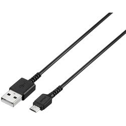 USB2.0ケーブル （Type-A to microB） スリム 1.5m ブラック BSMPCMB215BK