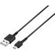 USB2.0ケーブル （Type-A to microB） スリム 3.0m ブラック BSMPCMB230BK