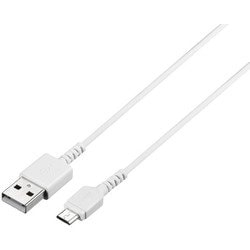 USB2.0ケーブル （Type-A to microB） スリム 3.0m ホワイト BSMPCMB230WH