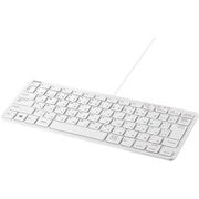 USB接続 有線キーボード テンキーレス パンタグラフ 日本語配列 ホワイト BSKBU300WH