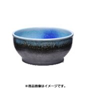 信楽焼めだか鉢 ブラウン/ブルー [レイアウト飼育鉢]