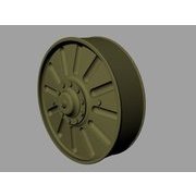 1/35 レジン製アクセサリー ロシア BMP-1/2用焼け落ちたロードホイール [プラモデル]