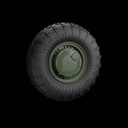 1/35 レジン製アクセサリー ロシア BTR-70装甲車用タイヤホイール [プラモデル]