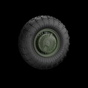 1/35 レジン製アクセサリー ロシア BTR-80装甲車用タイヤホイール [プラモデル]