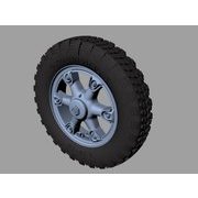 1/35 レジン製アクセサリー ドイツ クルップL3H163用タイヤホイール荒地用 [プラモデル]