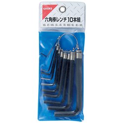 TAKAGI リング付 六角棒レンチ10本組