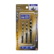 EARTH MAN 六角軸 木工用ドリル先三角タイプ3本組 6・8・10mm