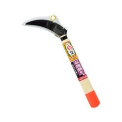 菊堂 裏目式収穫鋸鎌 小 オレンジ柄 120mm