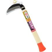 菊堂 鋼付 片刃桑切鎌 オレンジ柄 90mm