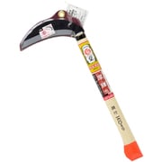 菊堂 鋼付 片刃厚鎌三日月型 オレンジ柄160mm