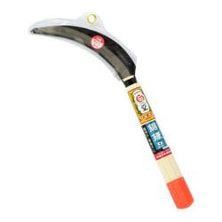 菊堂 鋸鎌 小目 オレンジ柄 170mm