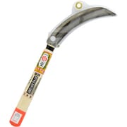 菊堂 左手用鋸鎌 中目 オレンジ柄 170mm