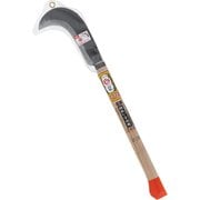 菊堂 鋼付 両刃登鎌 オレンジコブ柄230g