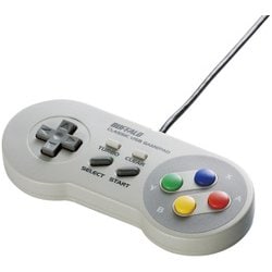 レトロ調USBゲームパッド BUFFALO BSGP815GY 10点 Amazon.co.jp: BUFFALO レトロ調デジタル対応USBゲームパッド