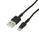 USB Type-A to Lightningケーブル 充電/転送 MFi認証 0.5m ブラック LNC-W05BK