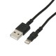 USB Type-A to Lightningケーブル 充電/転送 MFi認証 1m ブラック LNC-W10BK
