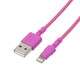 ストロングライトニングケーブル 1m ピンク LNC-W10P