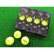 ロックオンゴルフボール ネオンイエロー [ゴルフボール 1ダース12球入り]