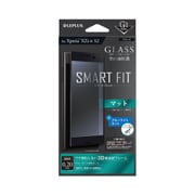 LP-XPXZSFGMBBK [Xperia XZs/XZ ガラスフィルム 「GLASS PREMIUM FILM」 全画面保護 SMART FIT 指滑りマット/ブルーライトカット （G1）0.2mm ブラック]