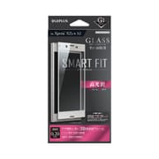 LP-XPXZSFGGSV [Xperia XZs/XZ ガラスフィルム 「GLASS PREMIUM FILM」 全画面保護 SMART FIT 高光沢 （G1）0.2mm ウォームシルバー]