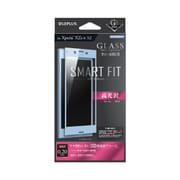 LP-XPXZSFGGBL [Xperia XZs/XZ ガラスフィルム 「GLASS PREMIUM FILM」 全画面保護 SMART FIT 高光沢 （G1）0.2mm アイスブルー]
