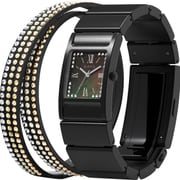 wena wrist（ウェナ リスト） Three Hands Square Premium Black Crystal Edition WN-WT12B