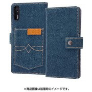 RT-RXZSFBC6/IN [Xperia XZs/Xperia XZ 手帳型ケース ファブリック デニム ポケット インディゴブルー]