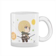 ぬいぐるみに 進撃の巨人 グラスマグカップ アルミン [キャラクターグッズ]
